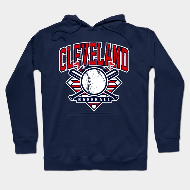 Vintage Cleveland Baseball Hoodie by funandgames